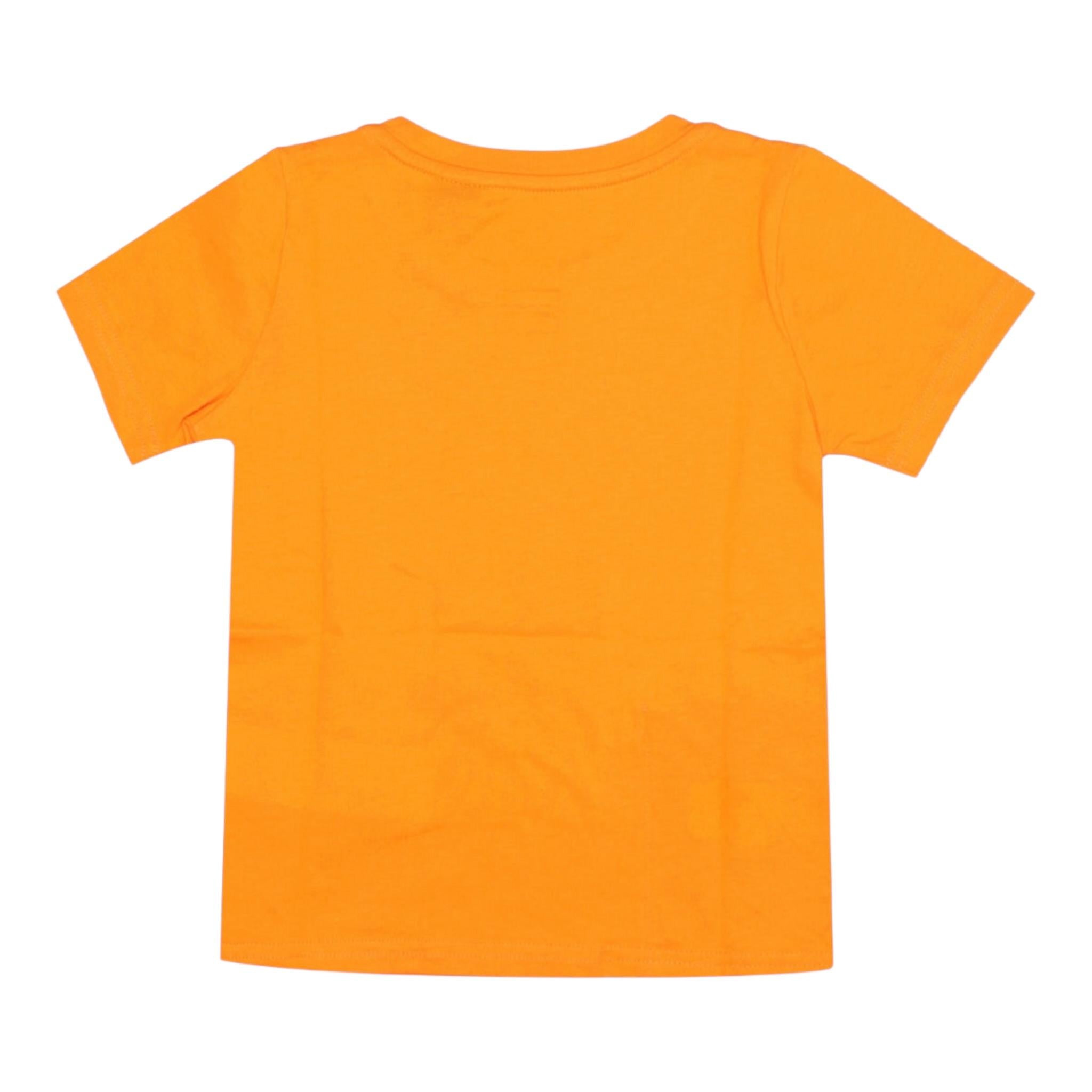 K-Way T-Shirt Girocollo tinta unita Cn Logo Arancione per Bambino K4114WWXXX ARANCIONE K-WAY 