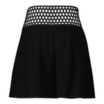 PATRIZIA PEPE short tinta unita con elastico in vita e trafori Nero per Bambina 7P0332 NERO PATRIZIA PEPE 