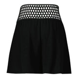 PATRIZIA PEPE short tinta unita con elastico in vita e trafori Nero per Bambina 7P0332 NERO PATRIZIA PEPE 