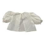 La Stupenderia Camicia Tinta Unita con Trasparenze per Bambina CJGH84 BEIGE LA STUPENDERIA 