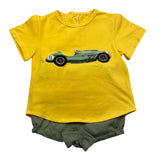 Valentina Bebes 2 Piece Set T-Shirt-Panties Yellow For Newborn