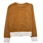 TRUSSARDI cardigan tinta unita con profili in contrasto Cammello per Bambina TGA25106 CAMMELLO TRUSSARDI 