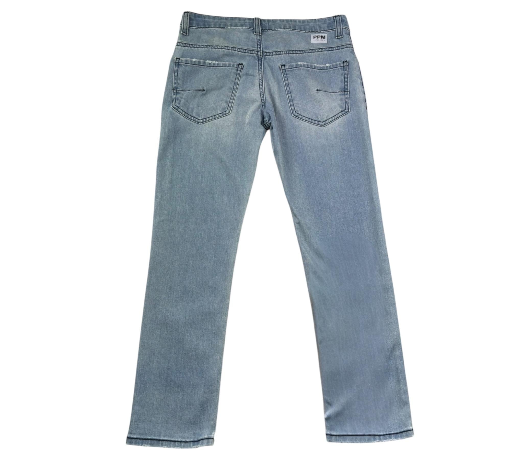 Paolo Pecora Jeans Tinta Unita con 5 Tasche per Bambino PP4261 AZZURRO PAOLO PECORA 