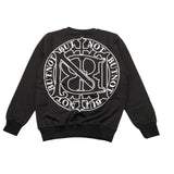 Butnot Solid Color Crewneck Sweatshirt With Print Black For Boys