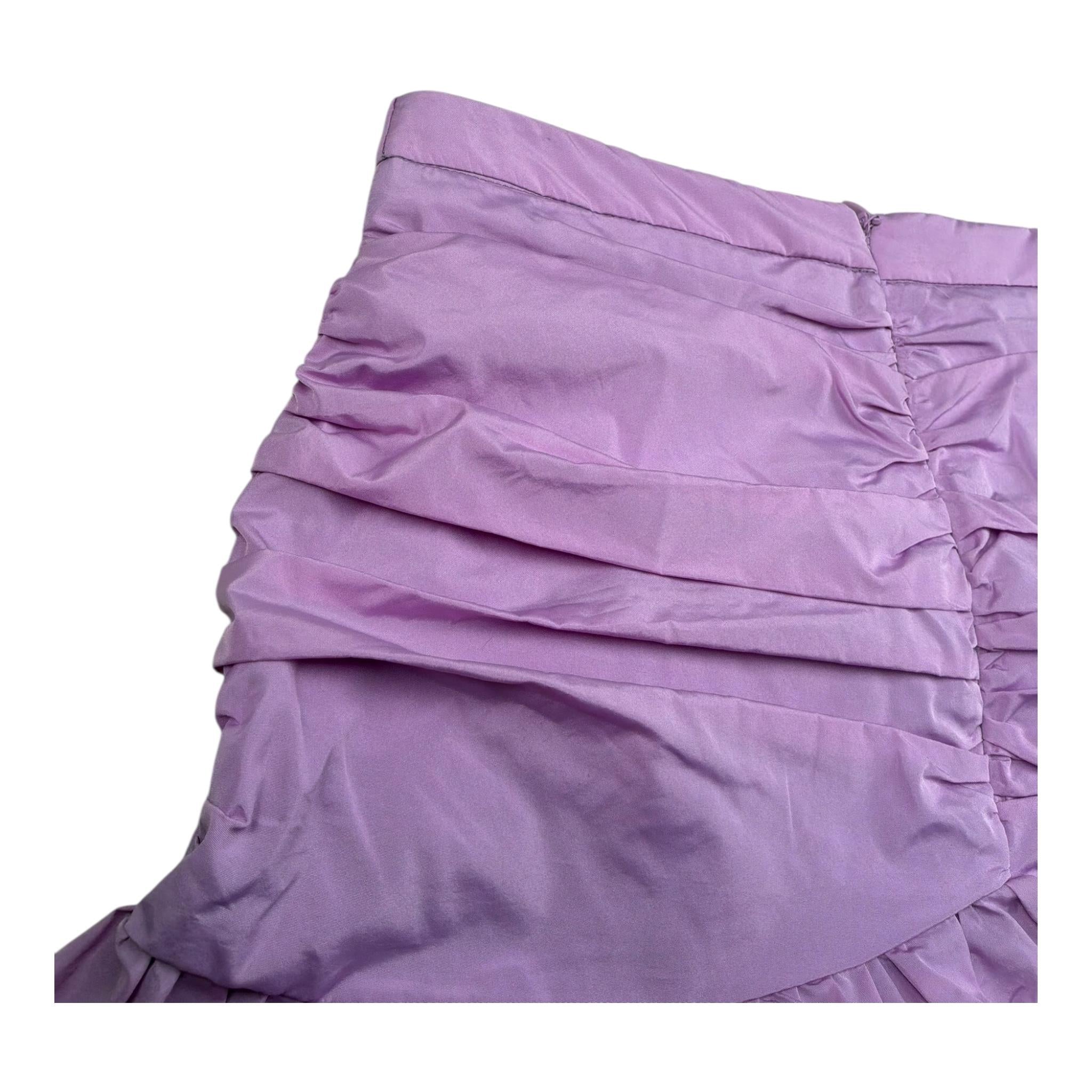 Fun & Fun Completo 2 Pezzi Top-Gonna Tinta Unita per Bambina FNCJSK01021 GLICINE FUN & FUN 