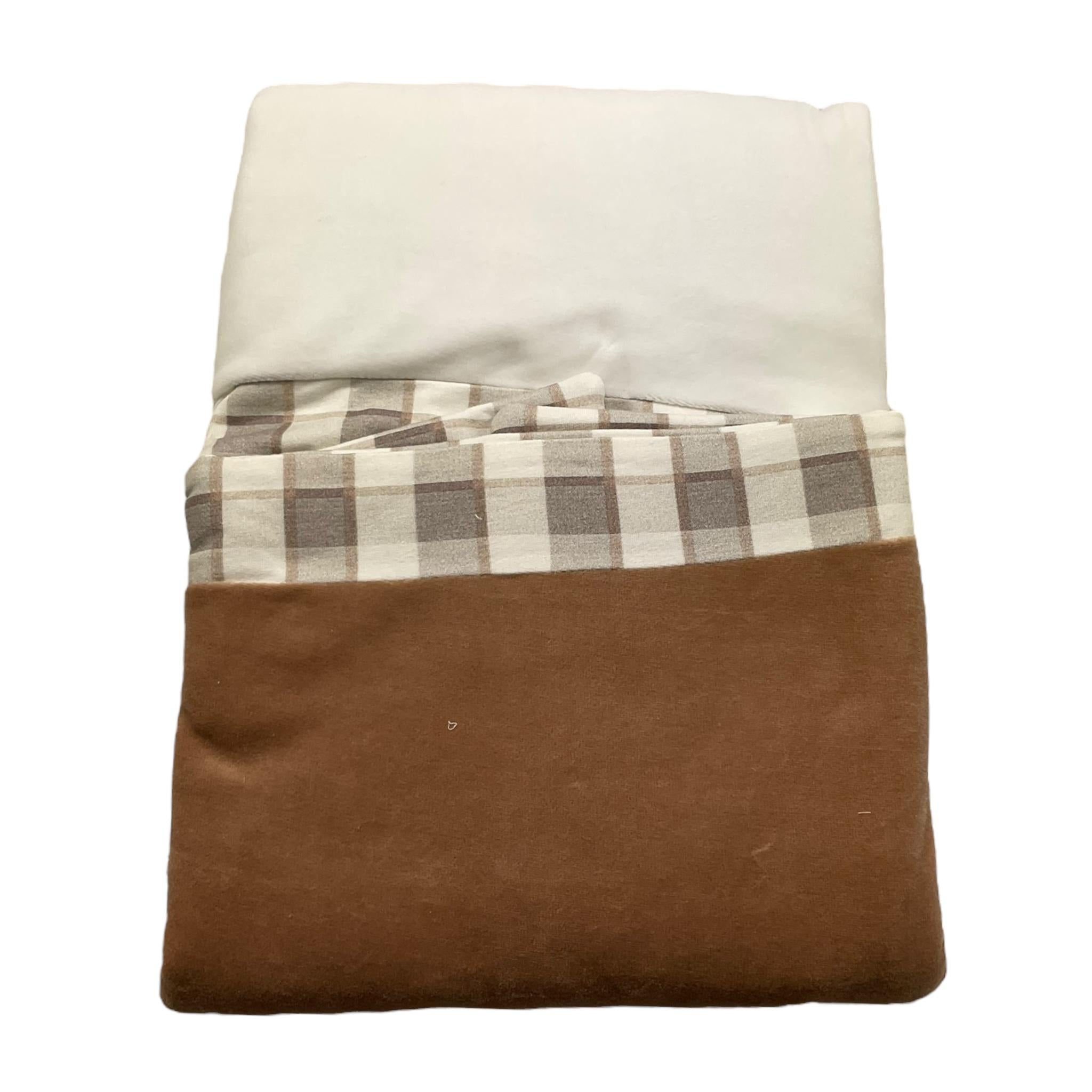 MINI BANDA coperta tinta unita con ricamo orso Panna/beige per Neonato 3A309 PANNA/BEIGE MINI BANDA 