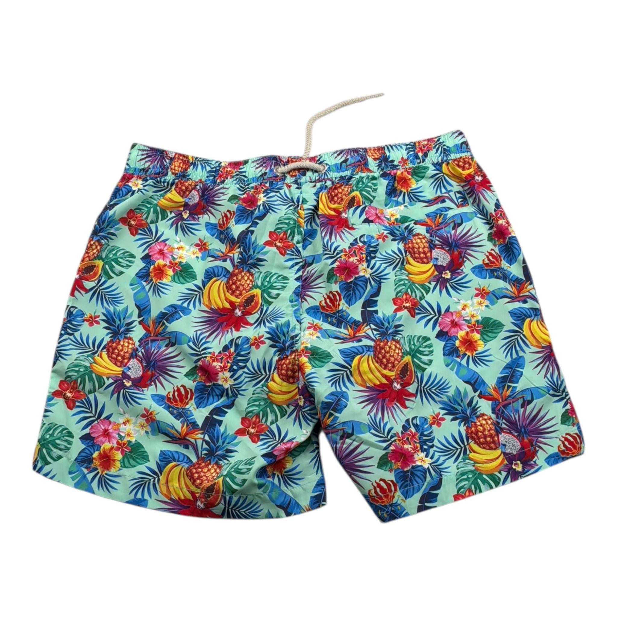 F**K Costume Modello Bermuda Tinta Unita con Fantasia per Bambino FJ25J03BA30X12 VERDE ACQUA F**K 