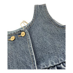 PLAY UP abito in denim tinta unita con bottoni Azzurro per Bambina PA022AP11457J AZZURRO PLAY UP 