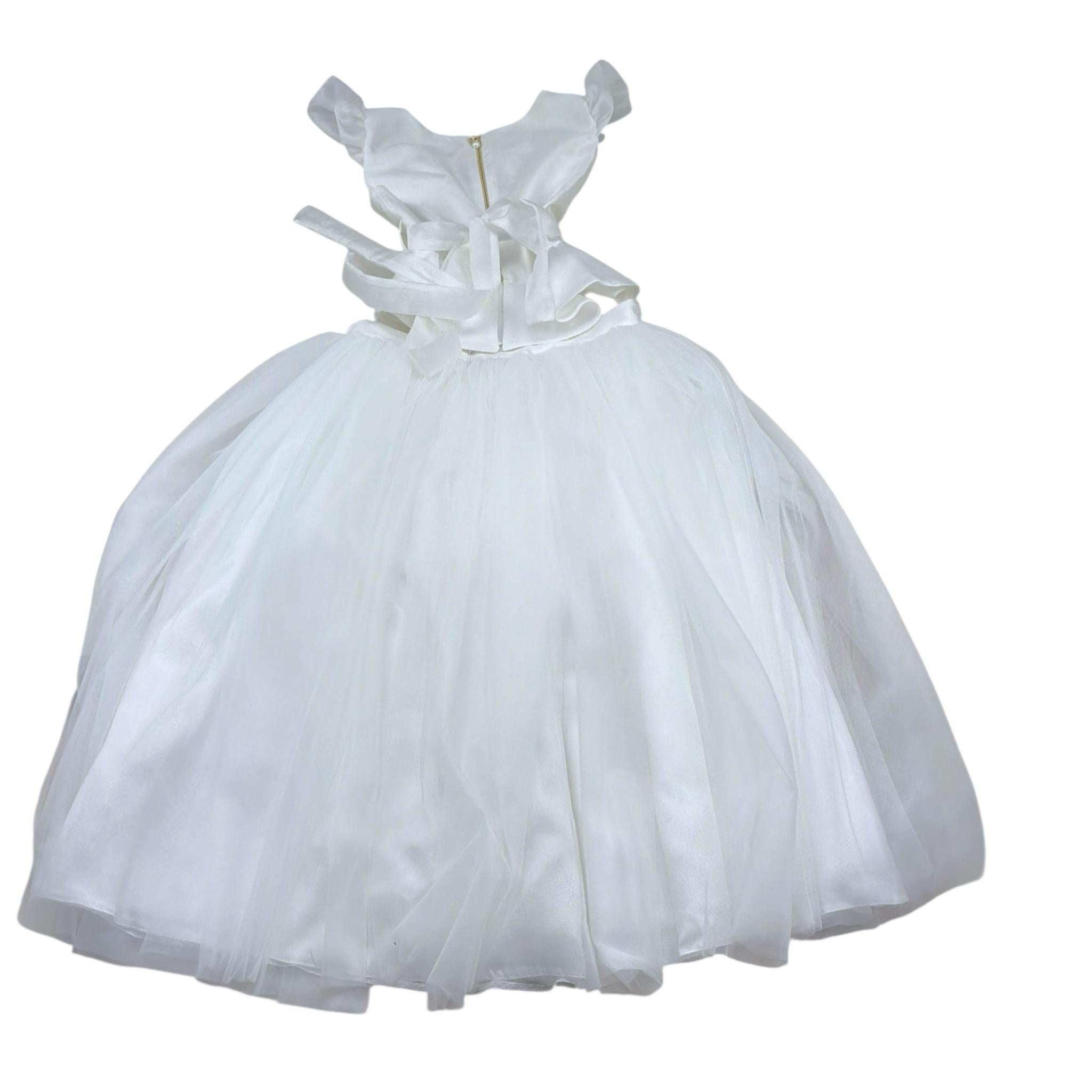 Isabel Couture Completo Cerimonia 2 Pezzi Gonna-Top per Bambina 25C446S BIANCO ISABEL COUTURE 