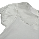 M+E' T-Shirt Tinta Unita con Colletto per Bambina UE1773XX BIANCO M+E' 