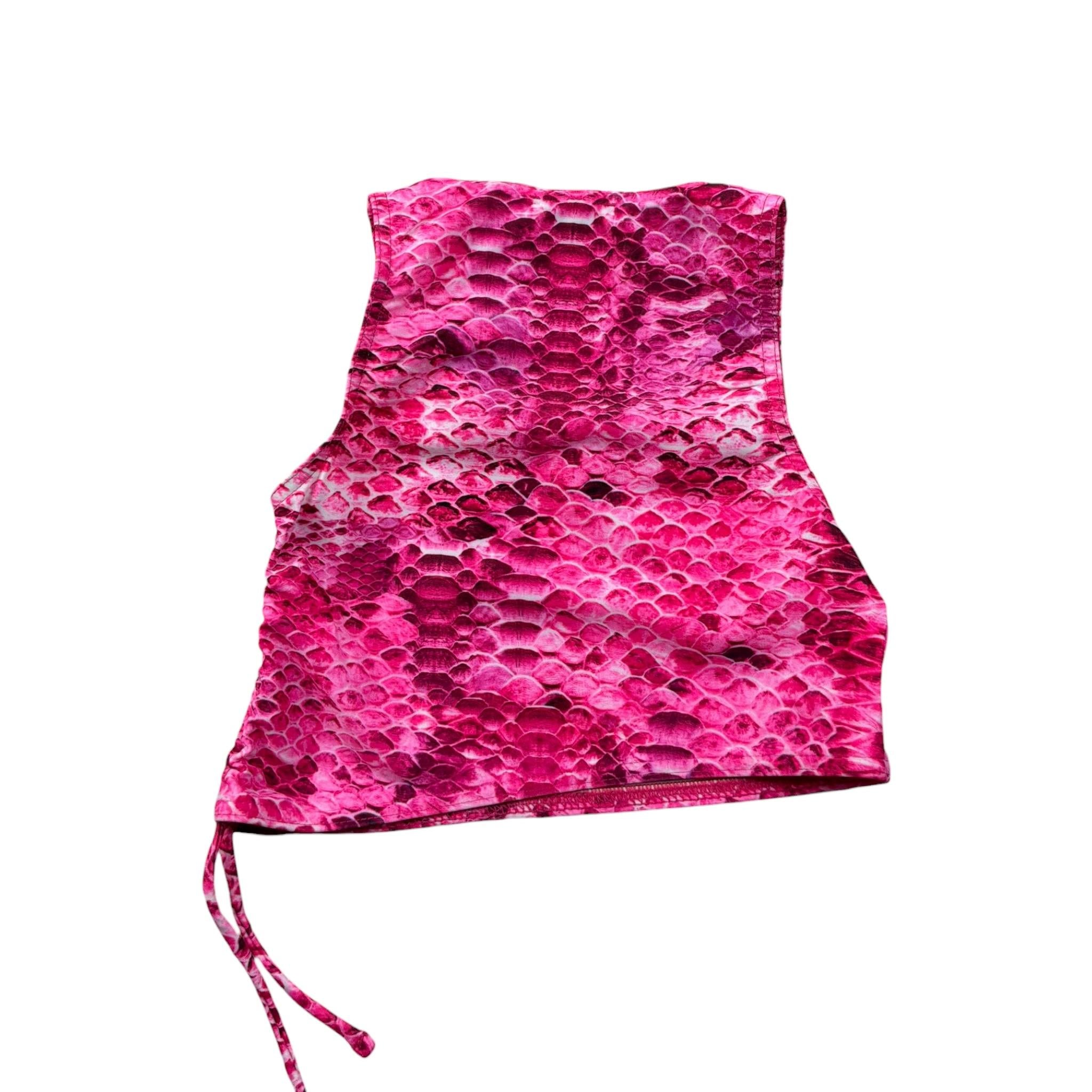 4Giveness Top Tinta Unita con Fantasia per Bambina FGCG3870 FUXIA 4GIVENESS 