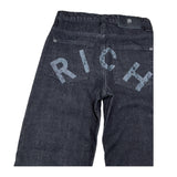 JOHN RICHMOND jeans tinta unita con logo Nero per Bambino RBA25226JE NERO JOHN RICHMOND 