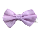 La Stupenderia Two-Tone Headband With White/Lilac Bow For Newborn