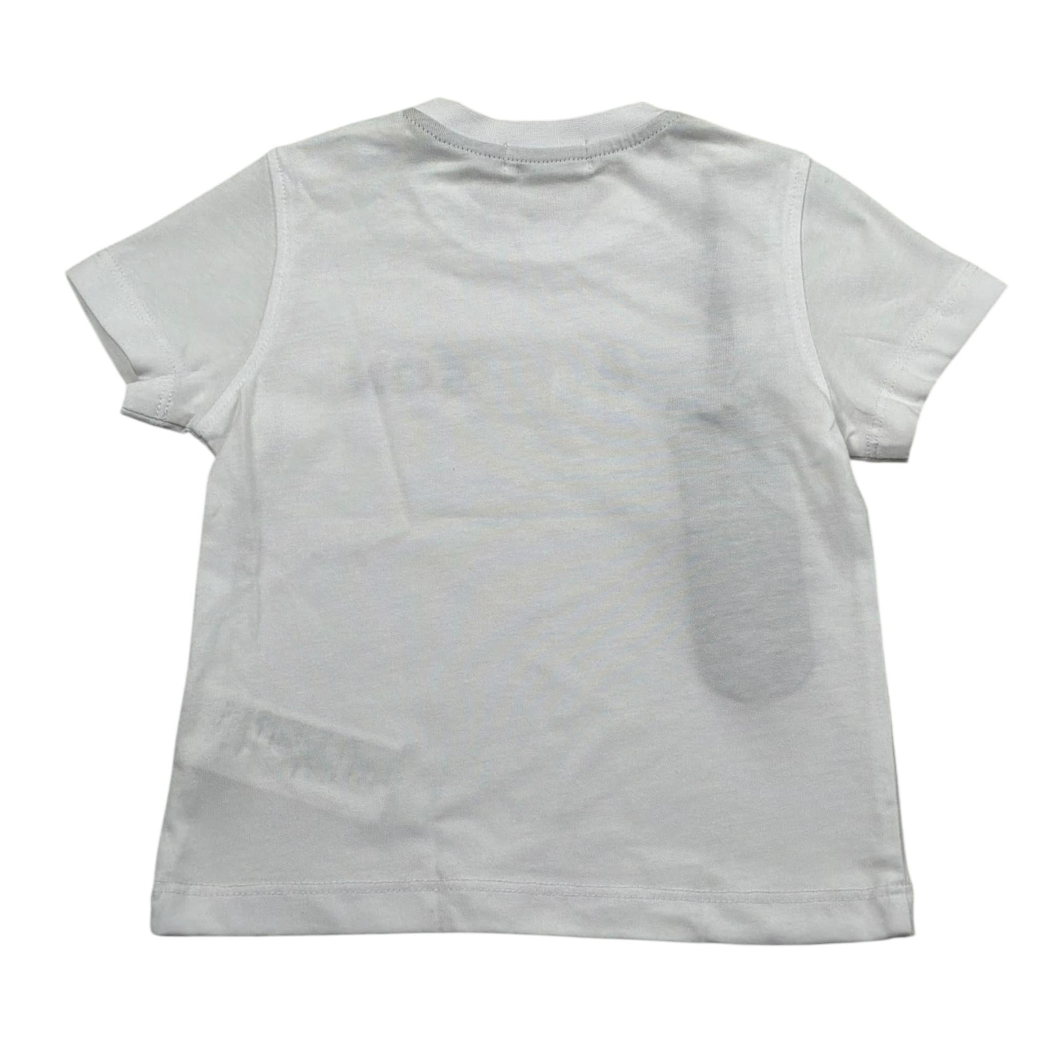 Jeckerson T-Shirt Girocollo Tinta Unita con Stampa per Neonato JN4028 BIANCO JECKERSON 