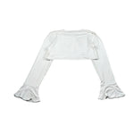 Alice Pi Coprispalle Tinta Unita con Fiocco per Bambina S198261 BIANCO ALICE PI 