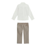 Guess Completo 3 Pezzi Camicia-Pantalone-Papillions per Neonato N5RG03WGTW0 SABBIA GUESS 
