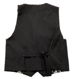 Never Too Black Solid Waistcoat For Boys