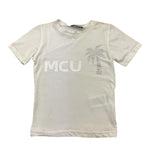 MCU t-shirt girocollo tinta unita con brillantini Bianco per Bambina MCUK6002 BIANCO MCU 