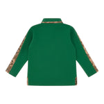 ROBERTO CAVALLI polo manica lunga tinta unita con logo Verde per Neonato TJT641 VERDE ROBERTO CAVALLI 