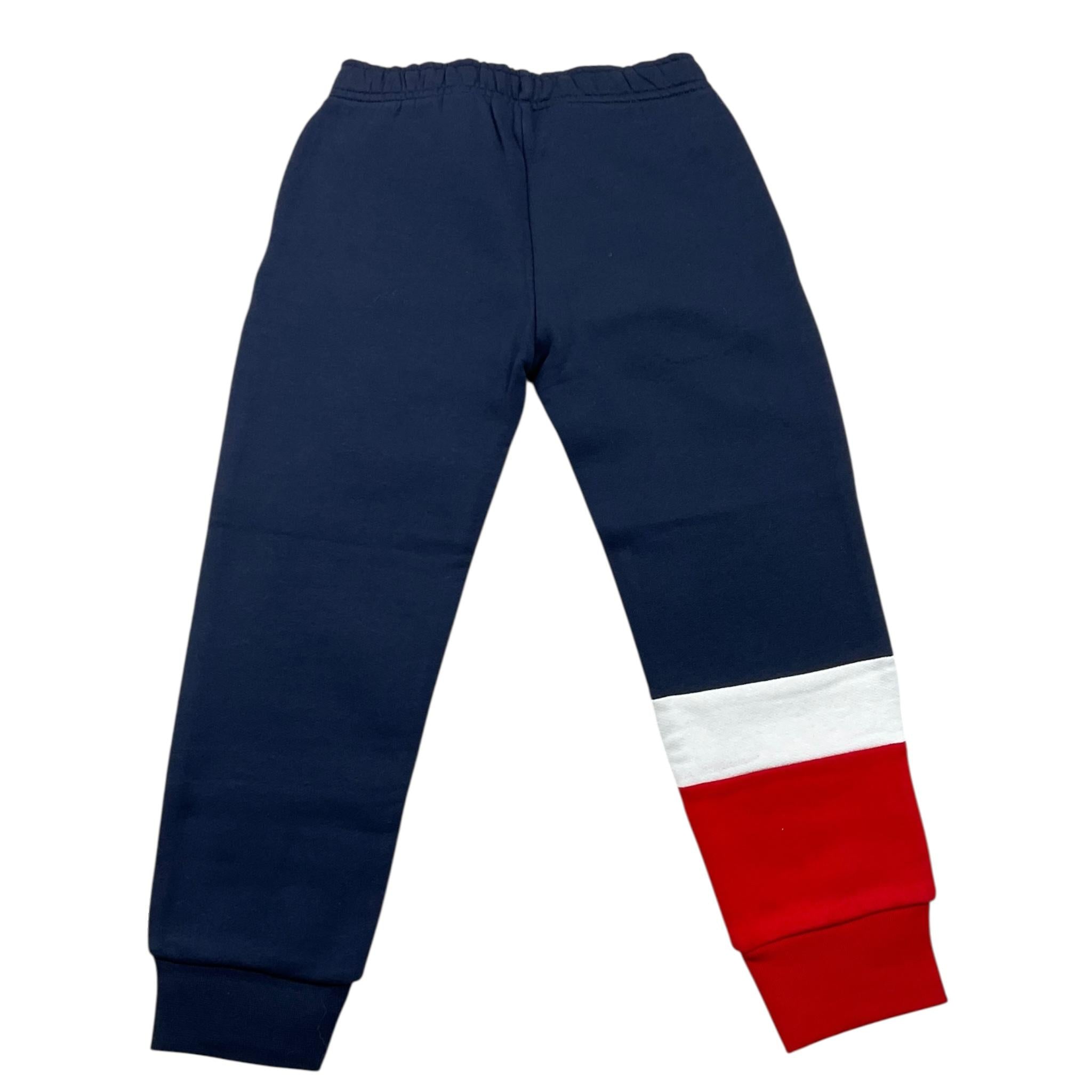 LA COSTE pantalone tuta tinta unita con stampa Blu per Bambino XJ3788 BLU LA COSTE 