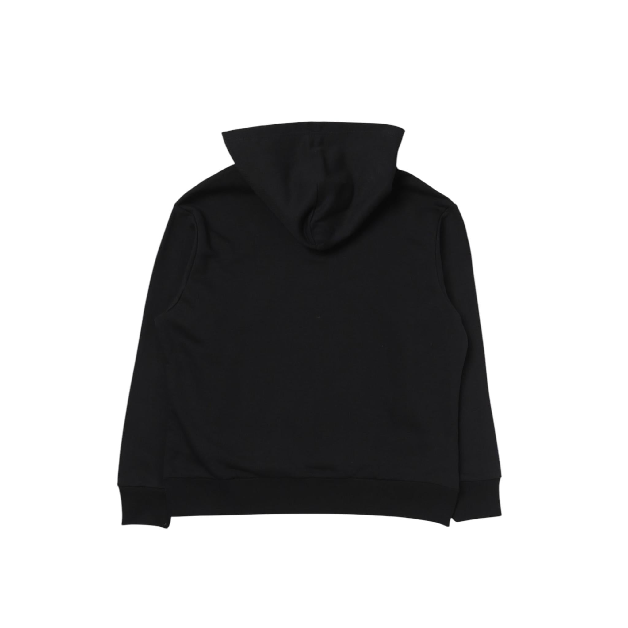 N°21 felpa tinta unita con cappuccio e logo Nero per Bambino N21893 NERO N°21 