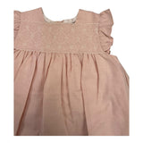 Yoedu Baby Girl Solid Color Dress-Pink Panties Set