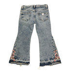 GUESS jeans a zampa tinta unita con fantasia fiori Azzurro per Bambina K4RA0 AZZURRO GUESS 
