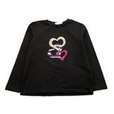 VICOLO shirt girocollo tinta unita ocn stampa Nero per Bambina 3141M0638 NERO VICOLO 