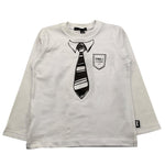 DANIELE ALESSANDRINI shirt girocollo tinta unita con stampa Bianco per Neonato 1291M00061XX BIANCO DANIELE ALESSANDRINI 