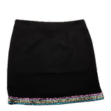 Marc Ellis Black Sequined Solid Color Skirt For Girls