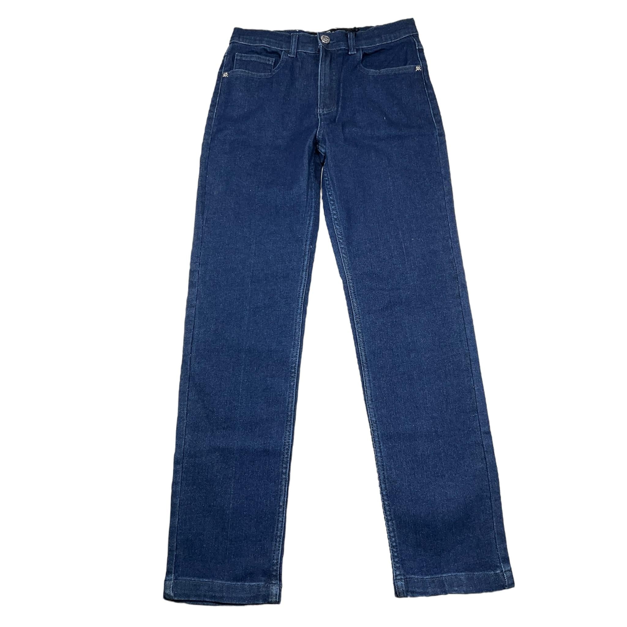 JOHN RICHMOND jeans tinta unita con stampa logo posteriore Blu per Bambina RGA24130JEX BLU JOHN RICHMOND 