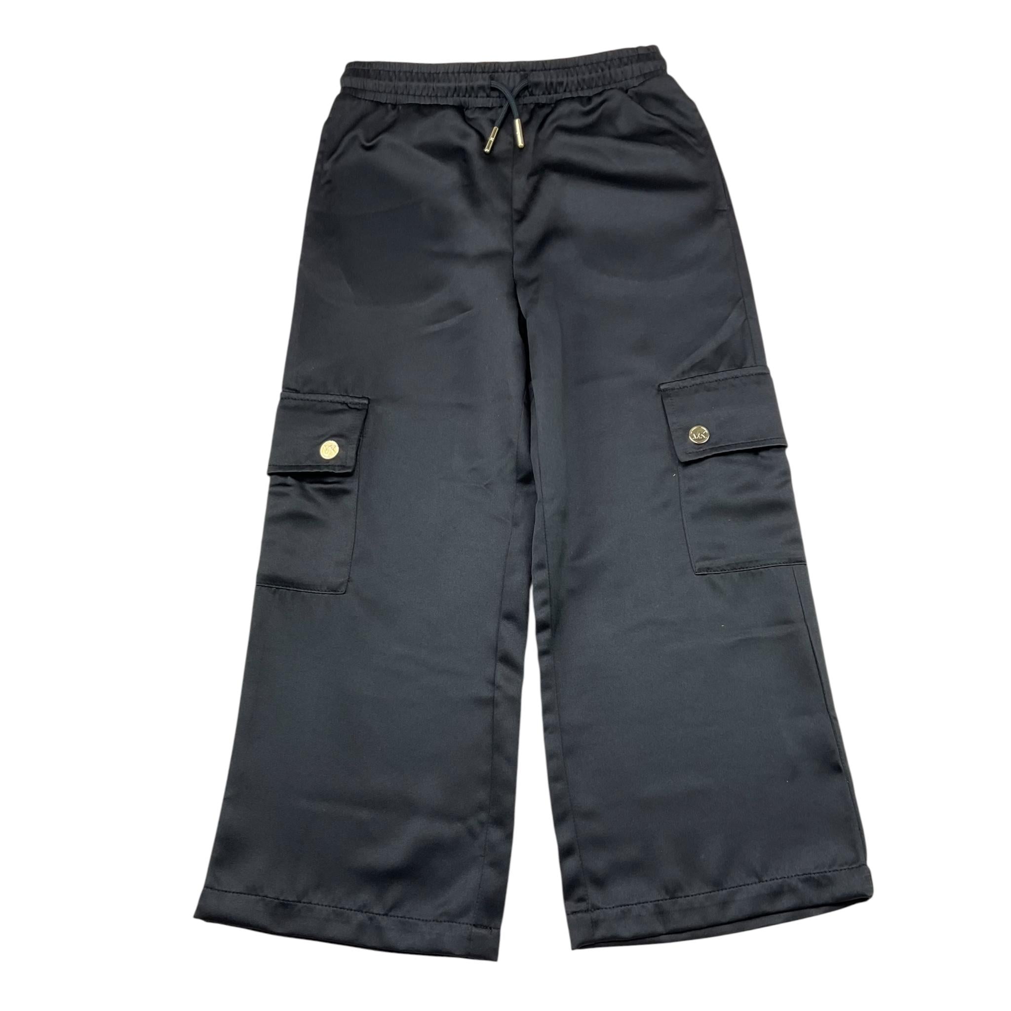 Michael Kors Pantalone Tinta Unita con Elastico In Vita per Bambina R30284 NERO MICHAEL KORS 