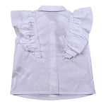 Fun & Fun Camicia Mezza Manica Tinta Unita per Bambina FNCBSH16402 BIANCO FUN & FUN 