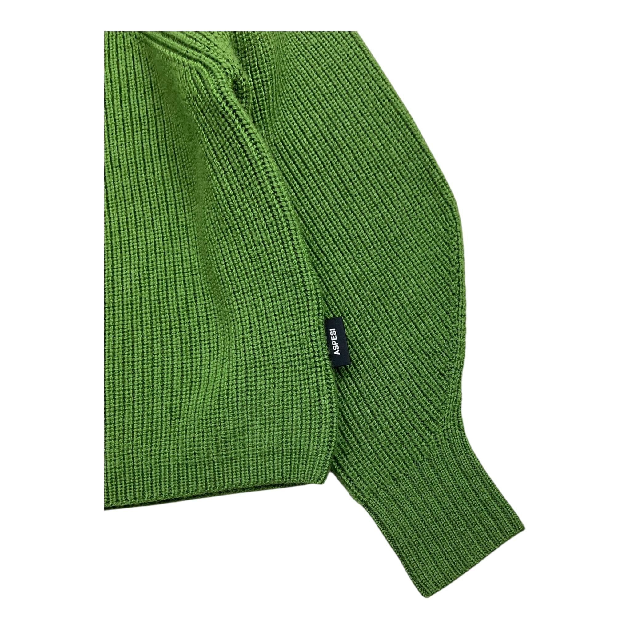 ASPESI maglia modello crop tinta unita mezzo collo Verde per Bambina F24035MAEM908 VERDE ASPESI 
