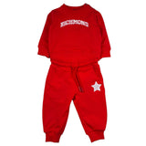 John Richmond Completo 2 Pezzi Felpa-Pantalone Tinta Unita per Neonato RIP26136CF ROSSO JOHN RICHMOND 