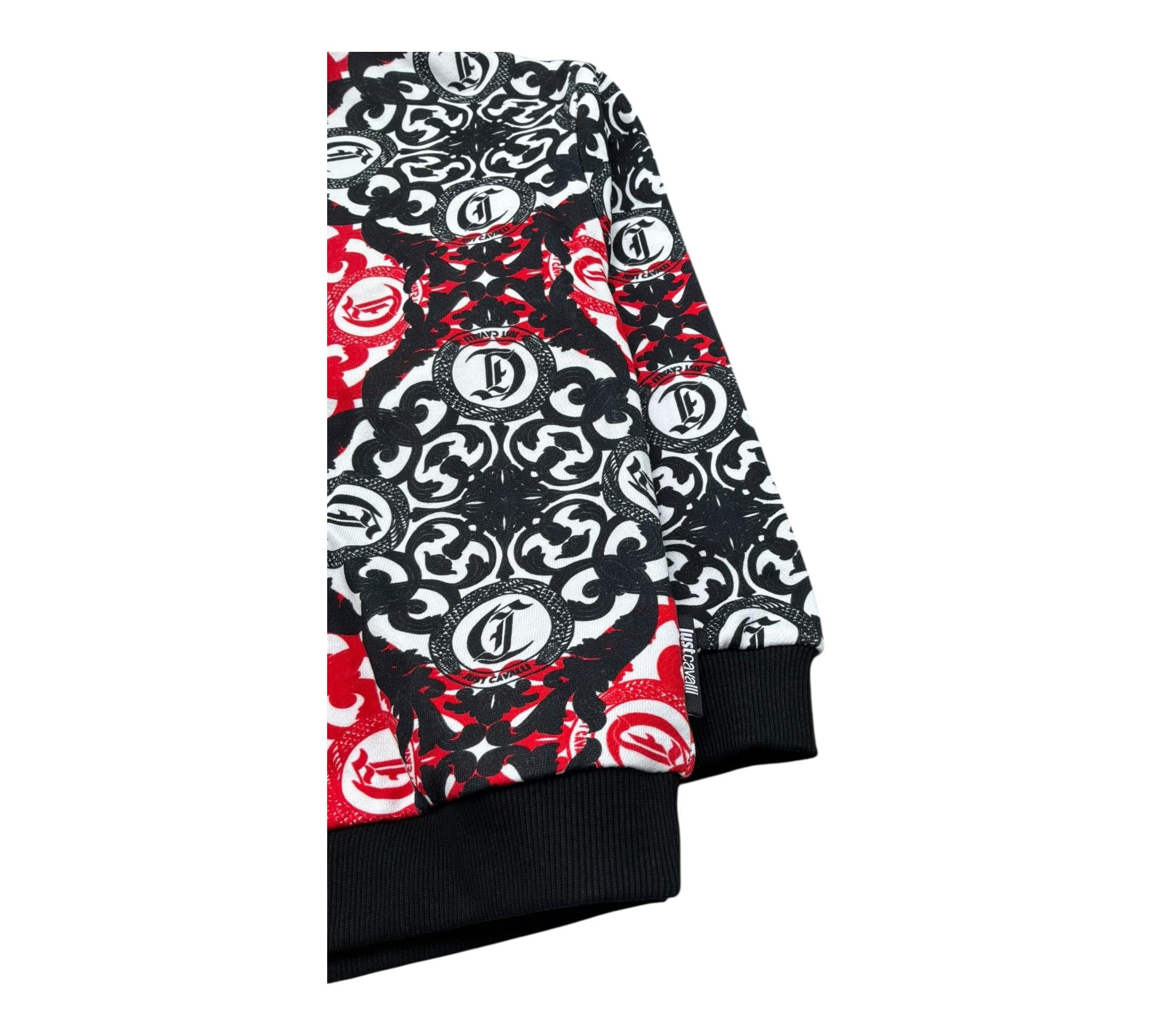 Just Cavalli Felpa Chiusa Girocollo Stampa Fantasia per Bambino JBP26049FE MULTICOLOR JUST CAVALLI 