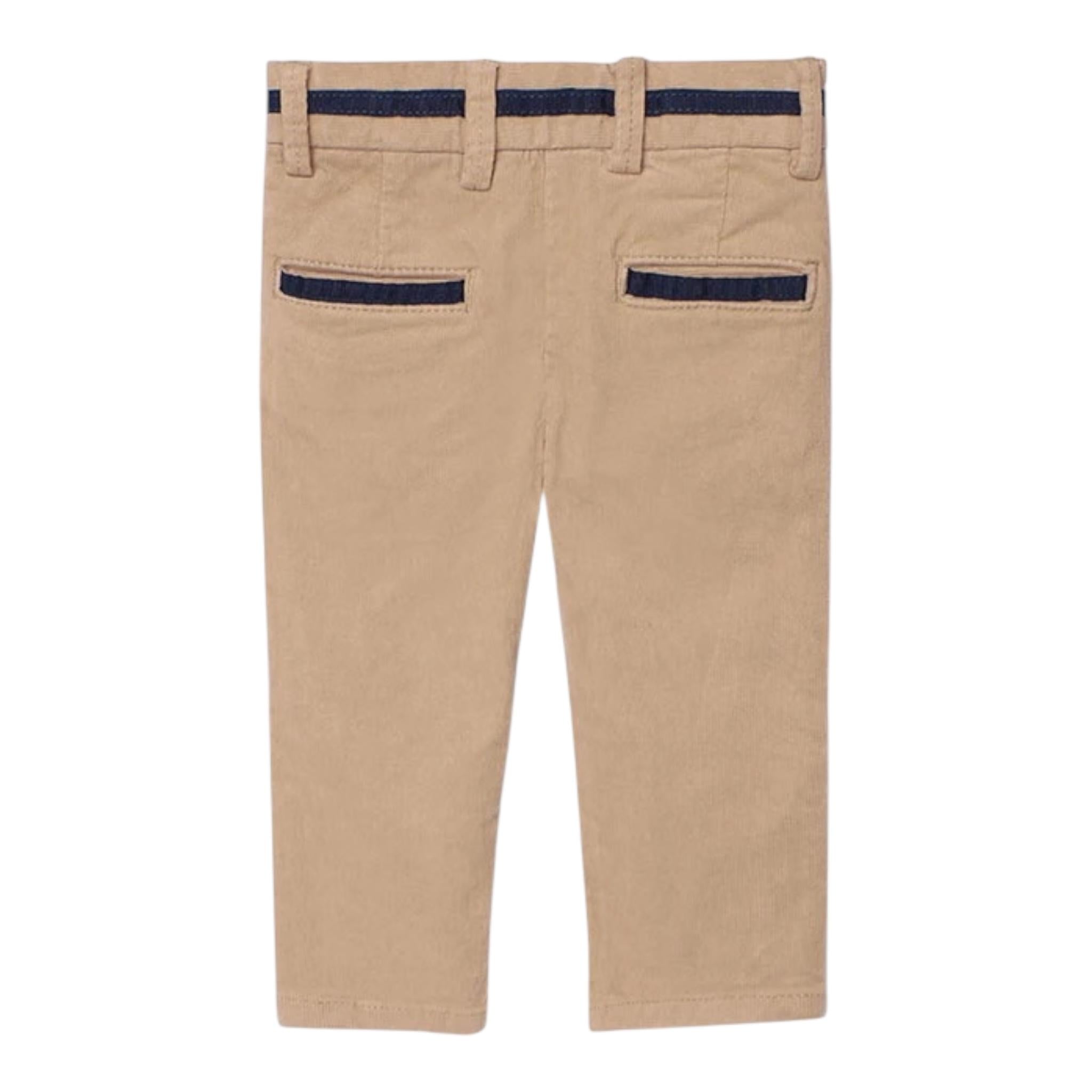 BOBOLI pantalone tinta unita in camoscio Beige per Neonato 719029 BEIGE BOBOLI 
