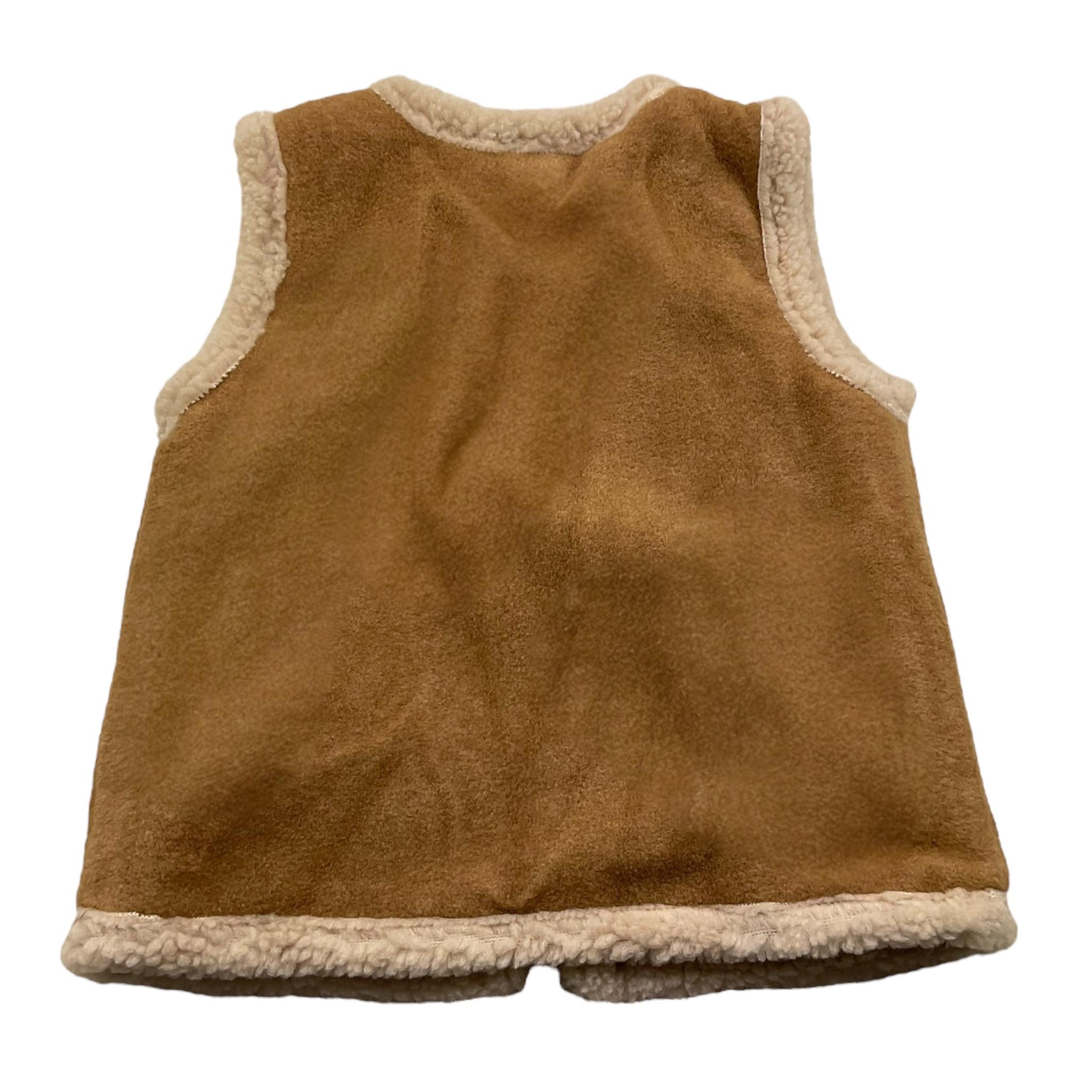 ZHOE & TOBIAH giubbino smanicato tinta unita con pelliccia Cammello per Bambina WWT10JX CAMMELLO ZHOE & TOBIAH 