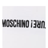 MOSCHINO t-shirt girocollo tinta unita con stampa Bianco per Bambina HQM04L BIANCO MOSCHINO 