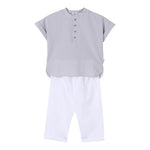 Il Gufo Completo 2 Pezzi Camicia-Pantalone per Bambino P25DP473C1080 BIANCO IL GUFO 