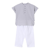 Il Gufo Completo 2 Pezzi Camicia-Pantalone per Bambino P25DP473C1080 BIANCO IL GUFO 