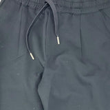 Cesare Paciotti Solid Color Trousers with Elastic Waist Black for Boys