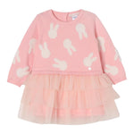LIU JO abit manica lunga con tulle Rosa per Neonata HF4065 ROSA LIU JO 