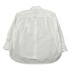 Dondup Camicia Manica Lunga Tinta Unita con Ricamo Logo per Bambina DFCA037X BIANCO DONDUP 