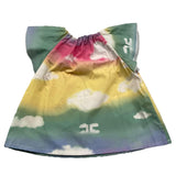 Elisabetta Franchi Half Sleeve Dress Multicolor Fantasy Print For Baby Girl