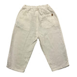 Wedoble Plain Trousers With Elastic Waist Cream For Newborn