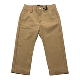 Daniele Alessandrini Plain Pants With Adjustable Waist Biscuit For Newborn