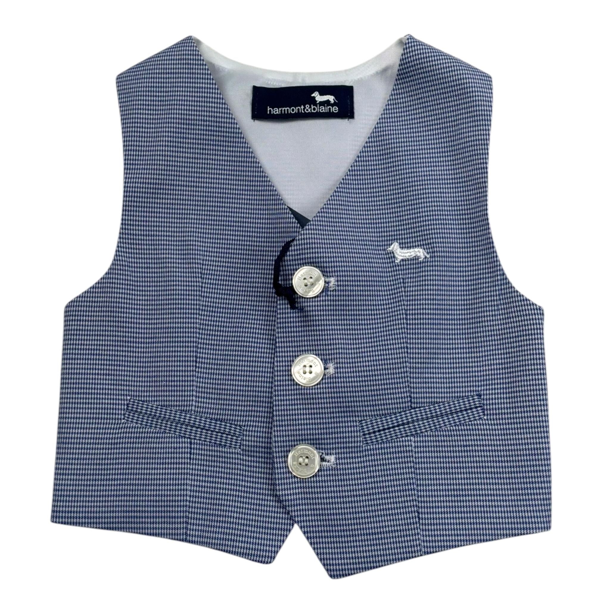 Harmont & Blaine Gilet Tinta Unita con Logo per Neonato JK003 AZZURRO HARMONT & BLAINE 