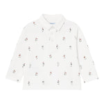 MAYORAL polo manica lunga tinta unita con stampe orsi Bianco per Neonato 219238 BIANCO MAYORAL 