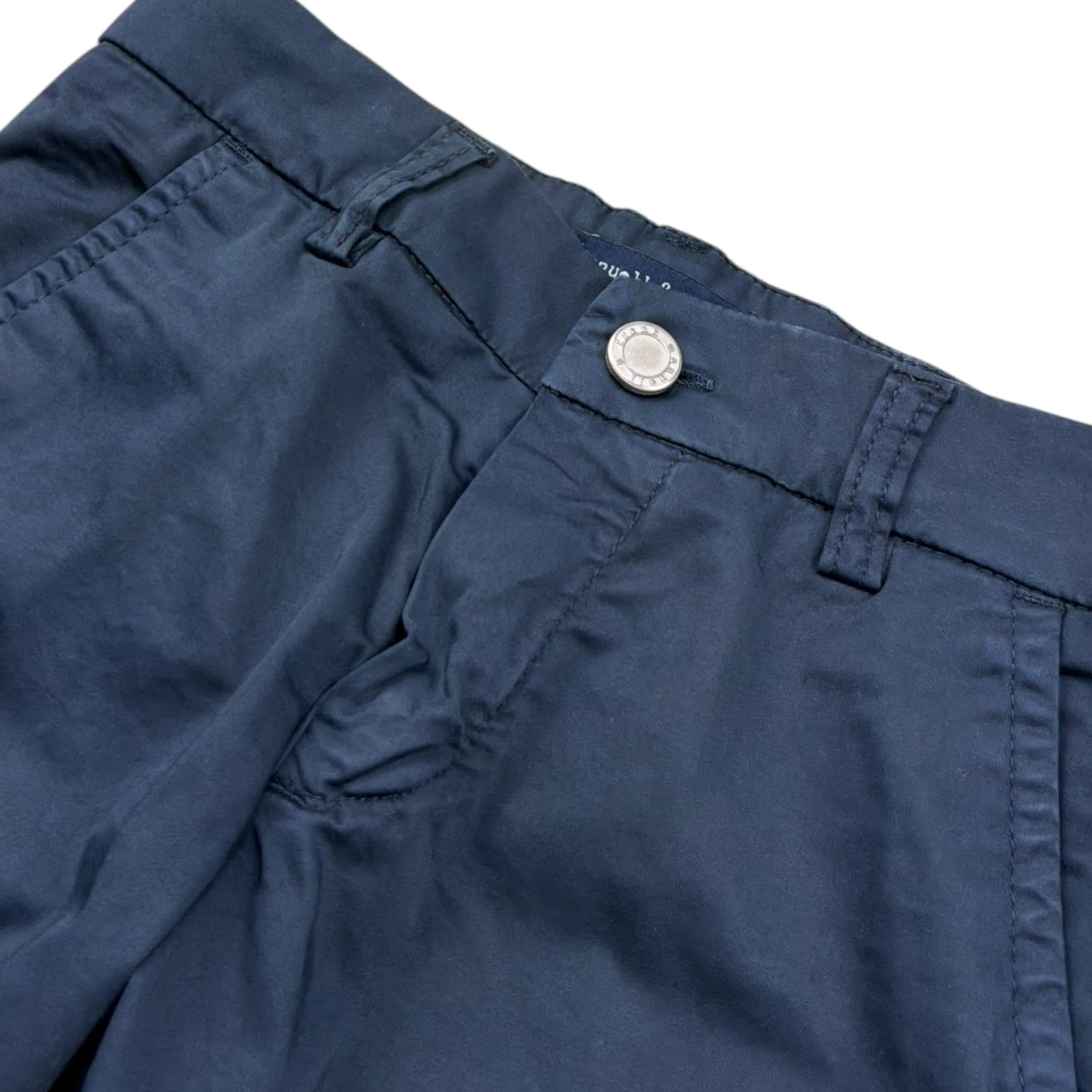 Manuel & Frank Bermuda Tinta Unita con Girovita Regolabile per Bambino MF2030R BLU MANUEL & FRANK 